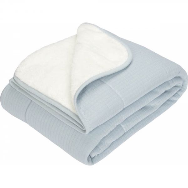 Couverture de berceau - Pure Soft Blue - 70 x 100 cm