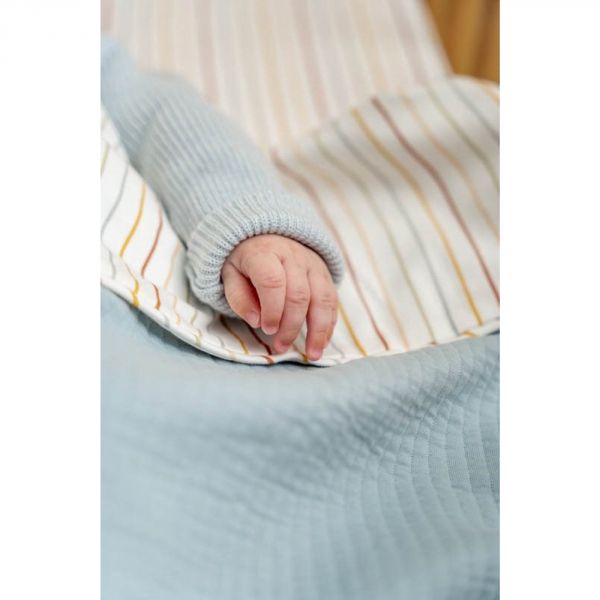Couverture de berceau - Pure Soft Blue - 70 x 100 cm
