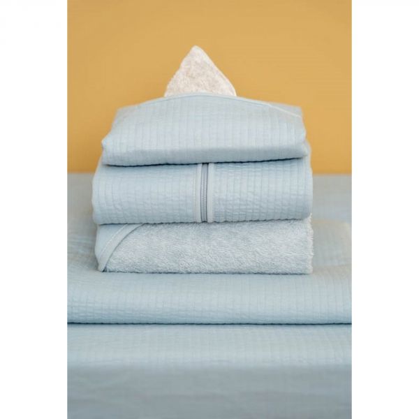 Couverture de berceau - Pure Soft Blue - 70 x 100 cm