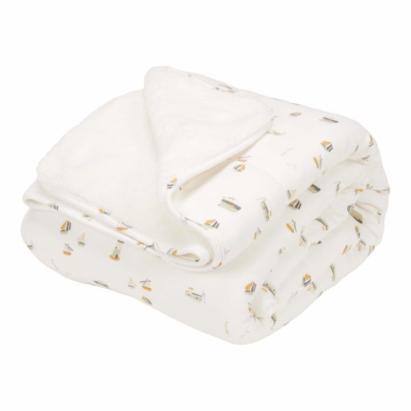 Couverture de berceau Sailors Bay White 70 x 100 cm