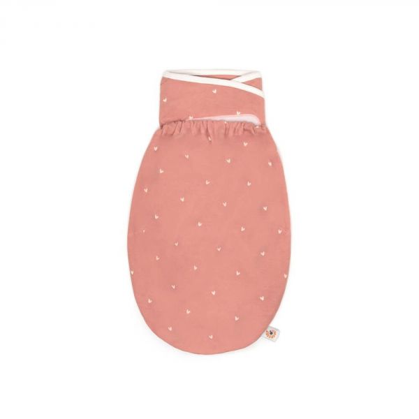 Couverture d' Emmaillotage - Cœurs rose