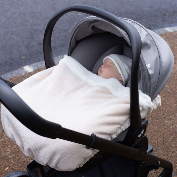 Couverture double usage cosy et porte-bébé