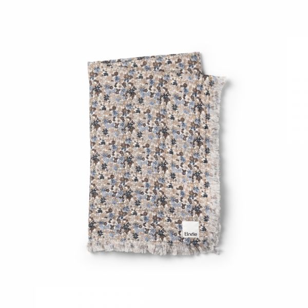Couverture bébé coton doux 75x100 cm Blue Garden