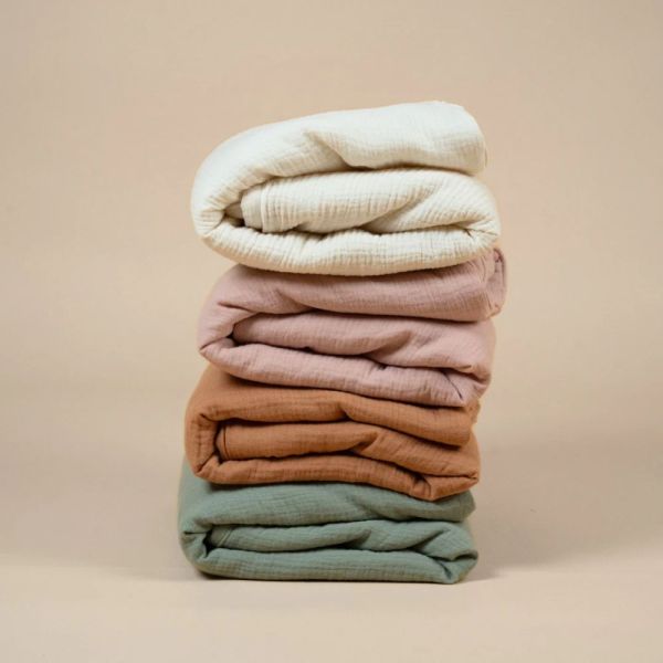 Couverture en double gaze de coton - Comme un bonbon amande