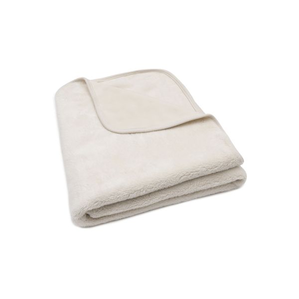 Couverture bébé chaude 100 x 150 cm Basic Jersey Sherpa Oatmeal
