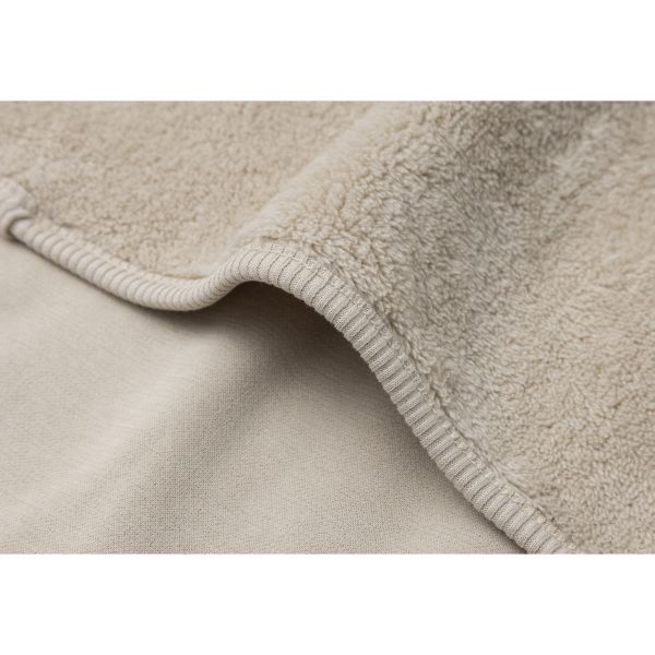 Couverture bébé chaude 100 x 150 cm Basic Jersey Sherpa Warm Sand