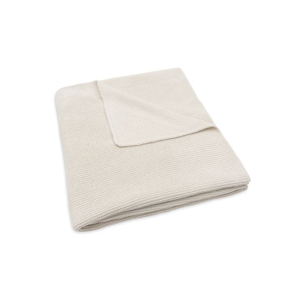 Couverture bébé tricot 100 x 150 cm Oatmeal