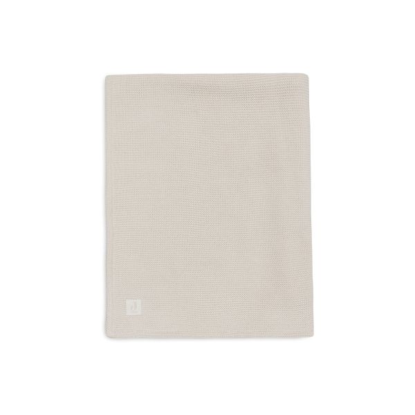 Couverture bébé tricot 100 x 150 cm Basic Knit Velvet Oatmeal
