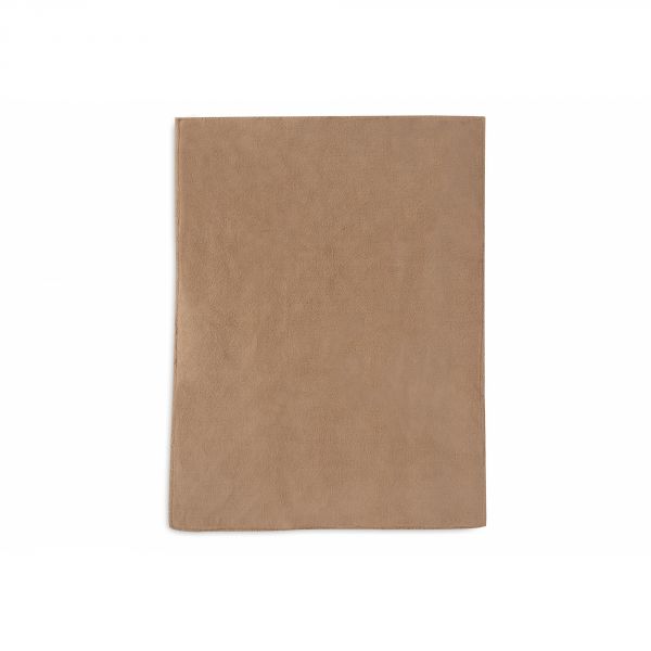Couverture bébé 100x150 cm Check Knit Teddy Fleece Biscuit