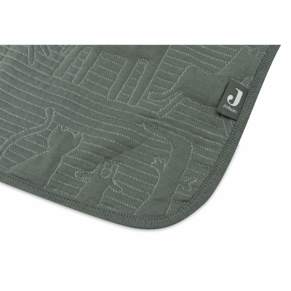 Couverture bébé 100x150 cm Jungle Jambo Ash Green et Laurel