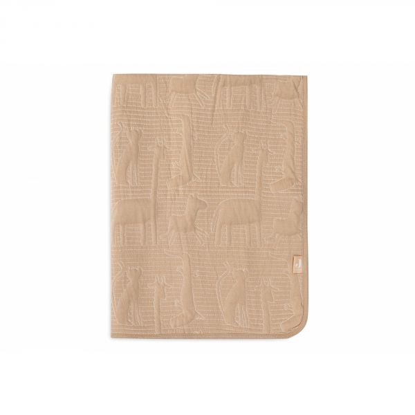 Couverture bébé 100x150 cm Jungle Jambo Biscuit et Oatmeal