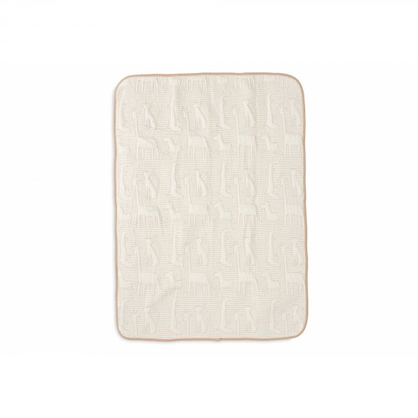 Couverture bébé 100x150 cm Jungle Jambo Biscuit et Oatmeal