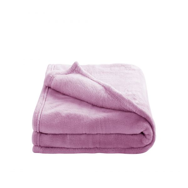 Couverture microdoux 75x100 cm Lilas