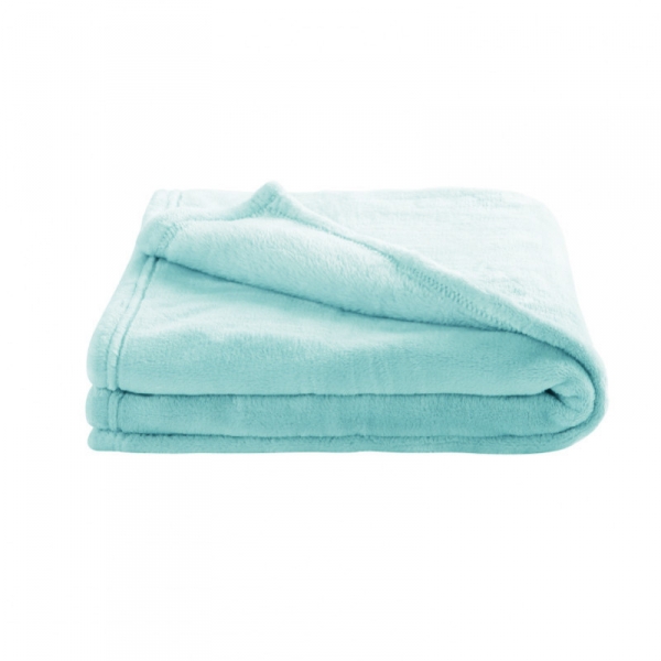 Domiva Couverture Bebe 75x100 Cm Microfibre Turquoise Made In Bebe