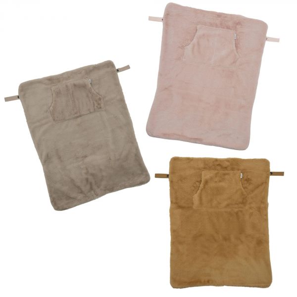 Couverture nomade fausse fourrure angora - pétale