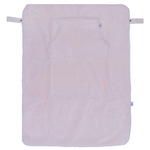 Couverture nomade fausse fourrure angora - Ivoire