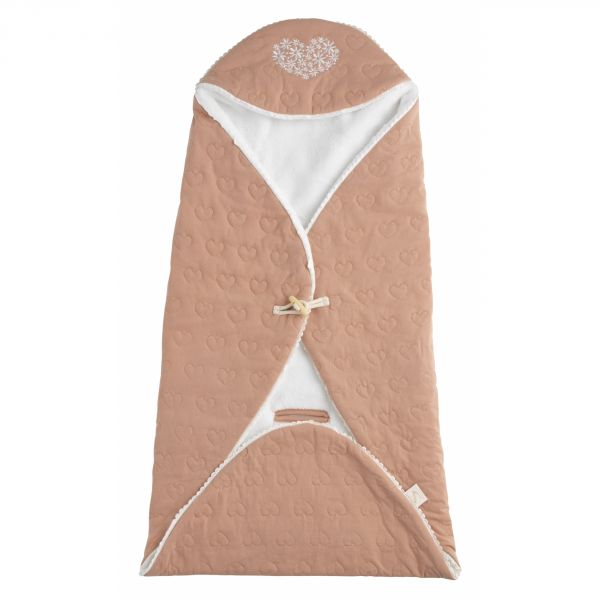 Couverture nomade bébé Petit coeur