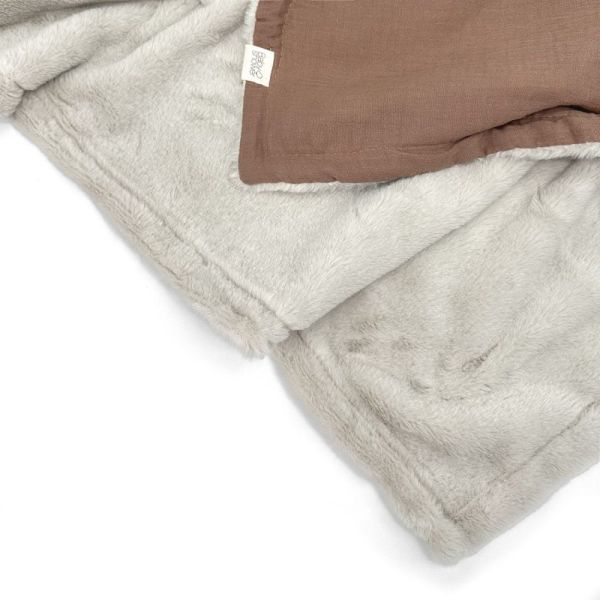 Couverture polaire Large Caramel glacé