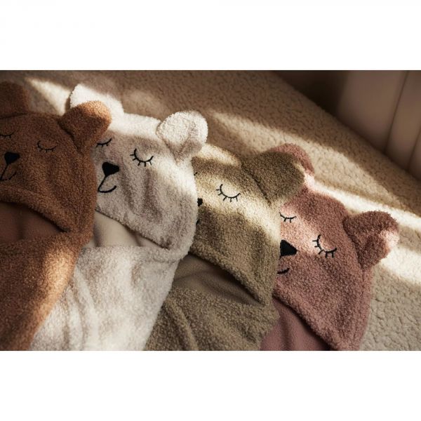 Couverture portefeuille Bear Bouclette Oatmeal