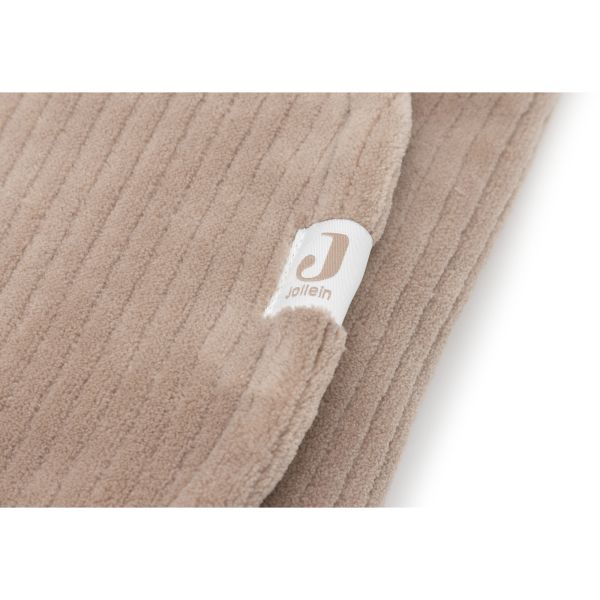 Couverture nomade portefeuille Bunny Cloudy Rib Milky Coffee
