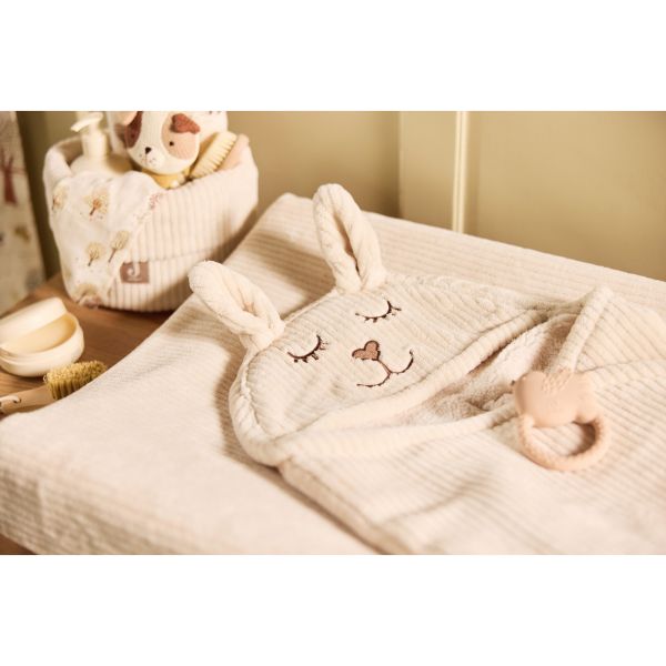 Couverture nomade portefeuille Bunny Cloudy Rib Oatmeal