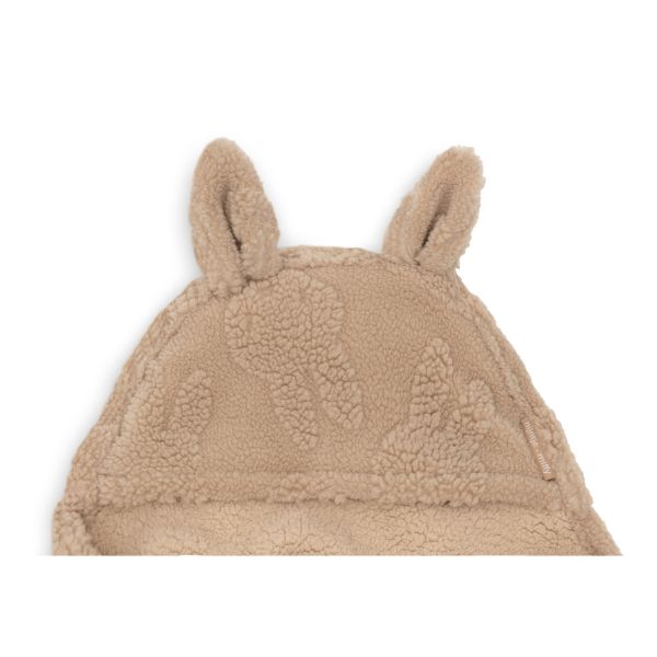 Couverture nomade portefeuille Miffy Jacquard Teddy Biscuit