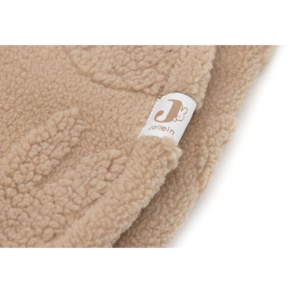 Couverture nomade portefeuille Miffy Jacquard Teddy Biscuit