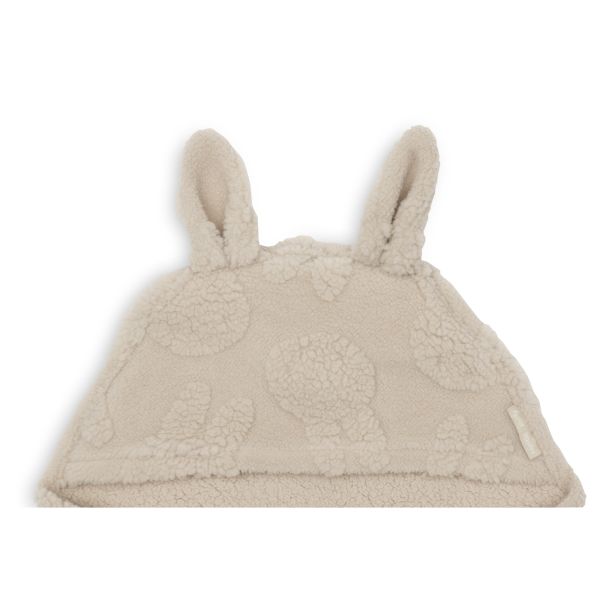 Couverture nomade portefeuille Miffy Jacquard Teddy Sand