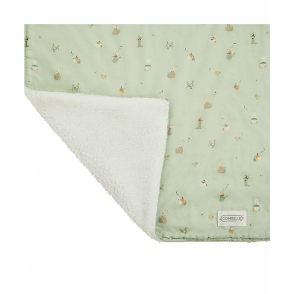Couverture réversible 70 x 100 cm Bucolique vert