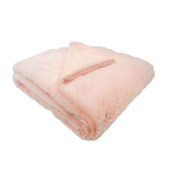Couverture Microdoux snow doublée Lait fraise