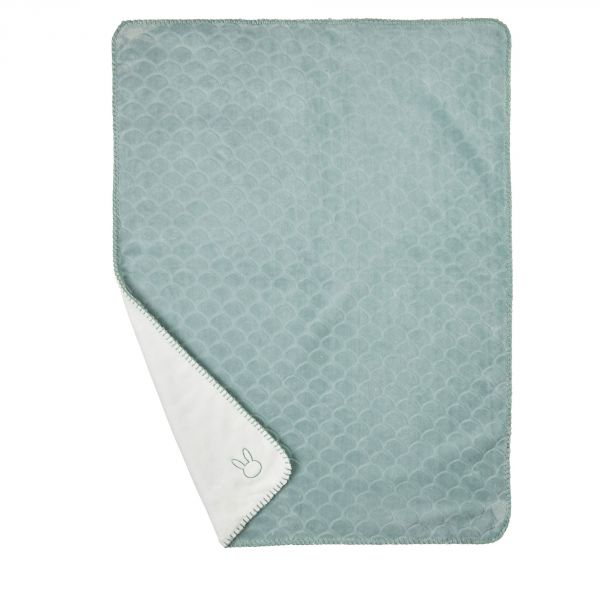 Couverture Supersoft Wavy 75x100cm vert de gris