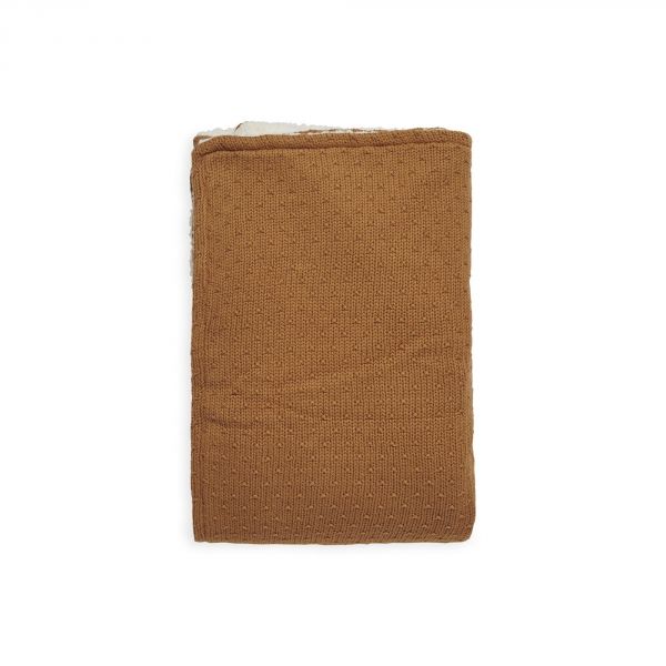 Couverture bébé 75x100 cm Bliss Knit Teddy Caramel