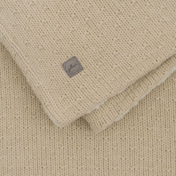 Couverture bébé 75x100 cm Bliss Knit Teddy Nougat