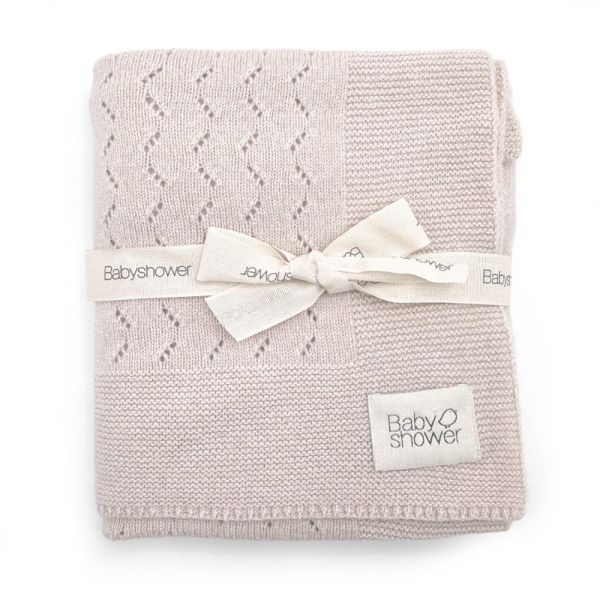 Couverture tricot classic Cashmere rose
