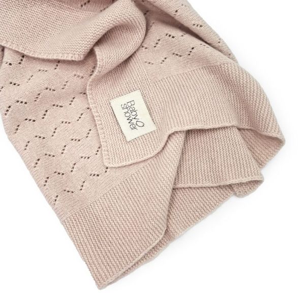 Couverture tricot classic Cashmere rose