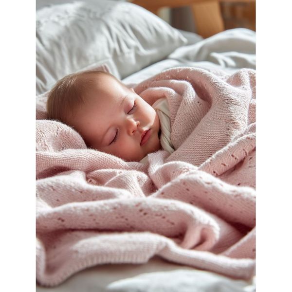 Couverture tricot classic Cashmere rose