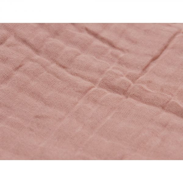 Couverture bébé 75x100 cm Wrinkled coton Rosewood