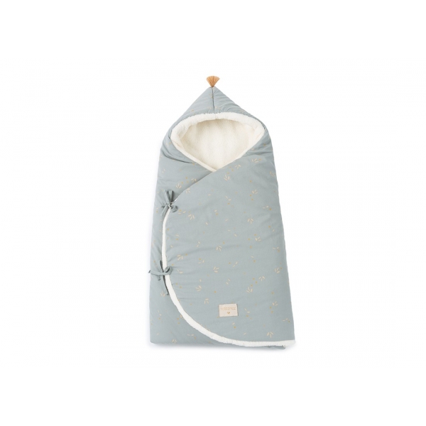 Nid d'ange coton bio Cozy 0-3 mois - Willow Soft Blue