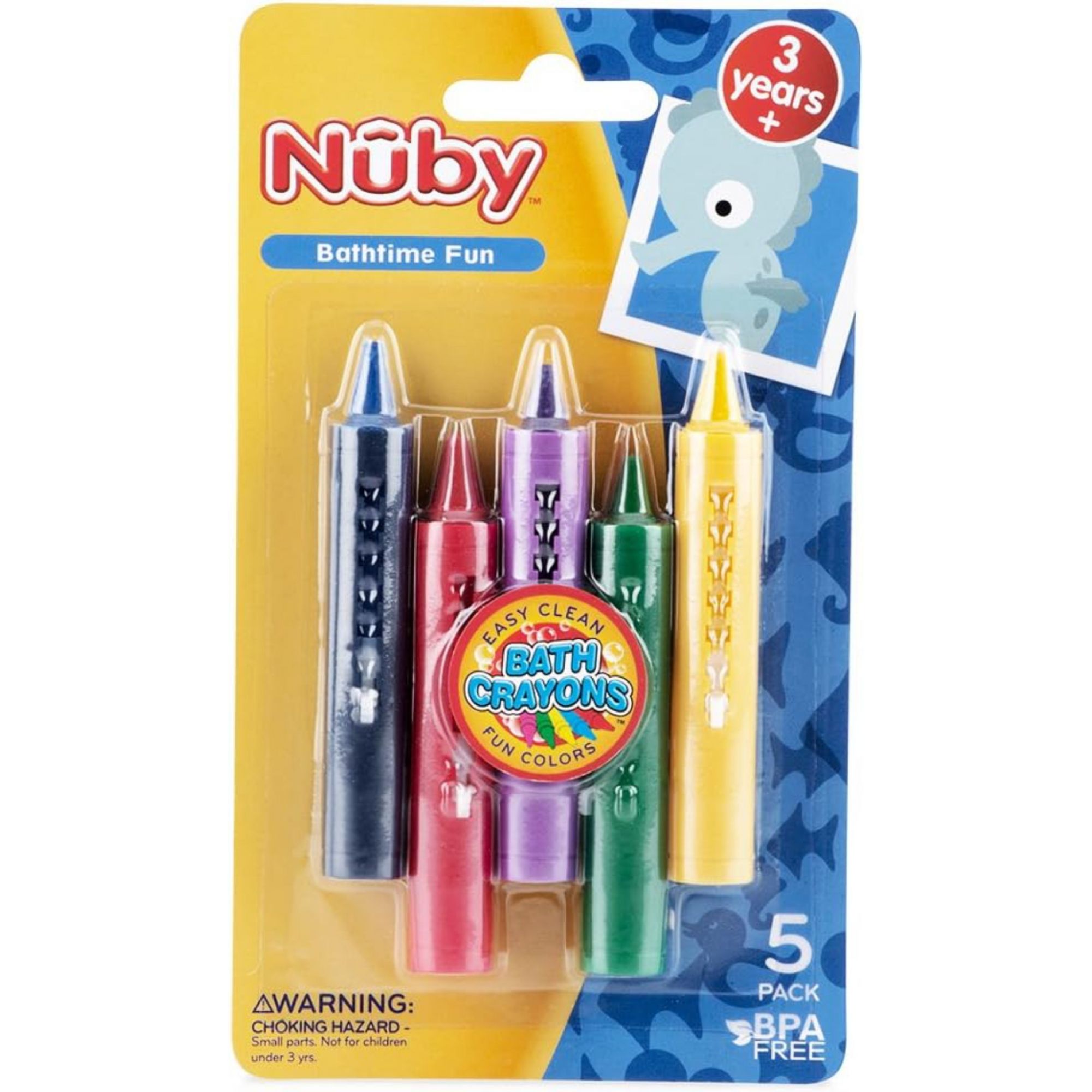 NUBY - CRAYONS POUR LE BAIN POUR BEBES +36M - Bio Pour Bébés