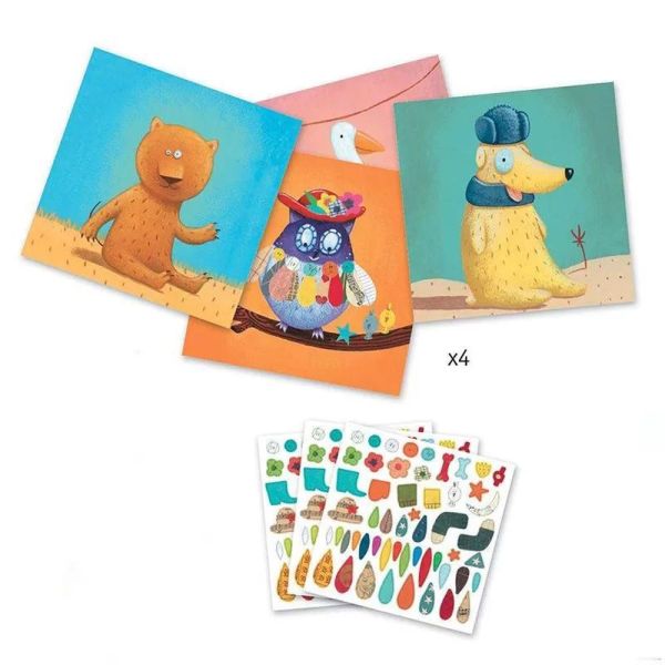 Gommettes et stickers Créer des animaux