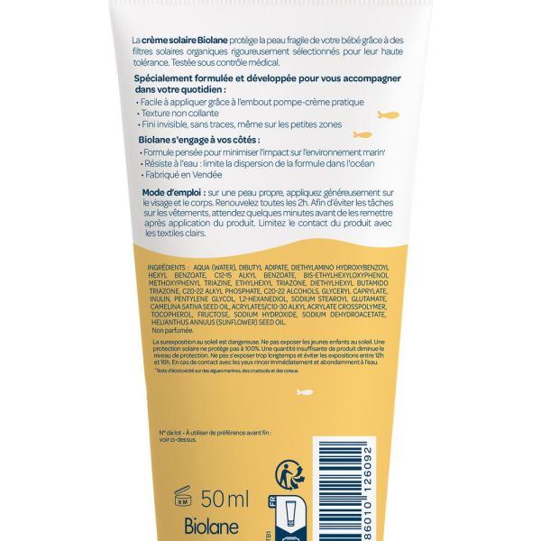 Crème solaire enfant 50 ml