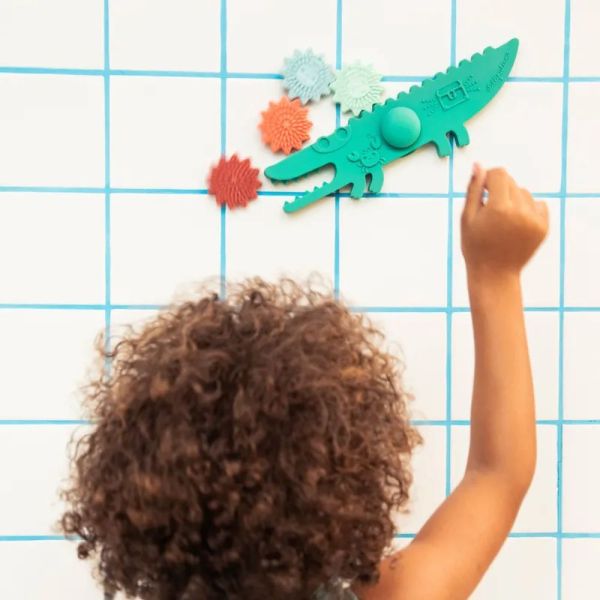 Panneau de bain Jeu d'équilibre balancier crocodile