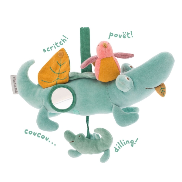 Peluche d'activités Crocodile Sous mon baobab