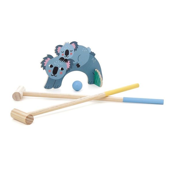 Jeu pour enfant Croquet en bois Animaux petit safari