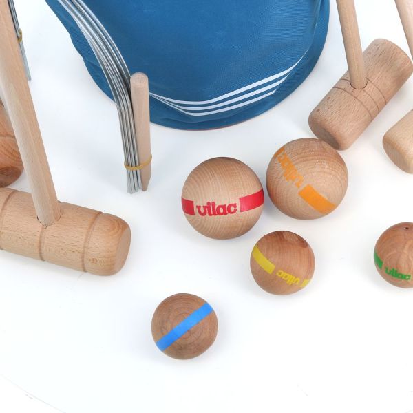 Jeu de croquet en bois familial