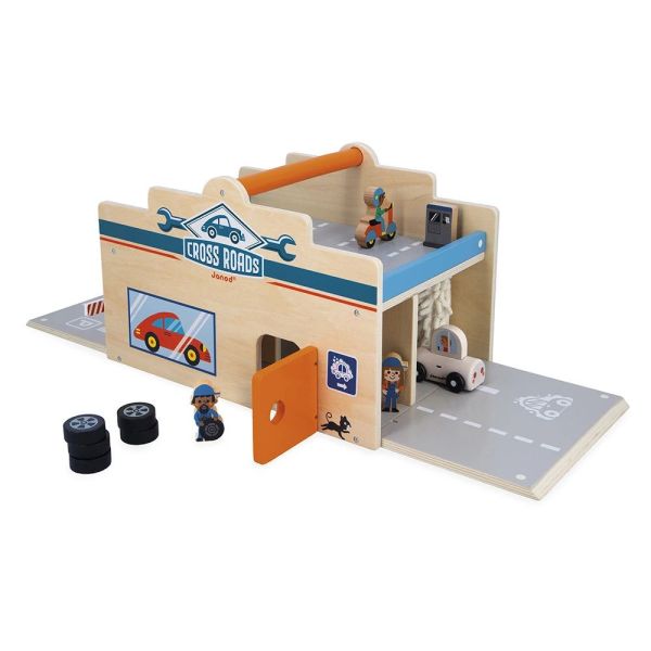 Garage en bois pour enfant Cross Roads