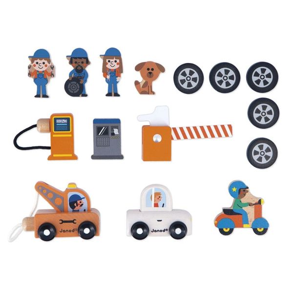 Garage en bois pour enfant Cross Roads