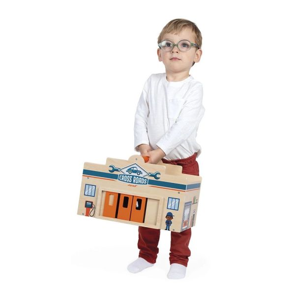 Garage en bois pour enfant Cross Roads