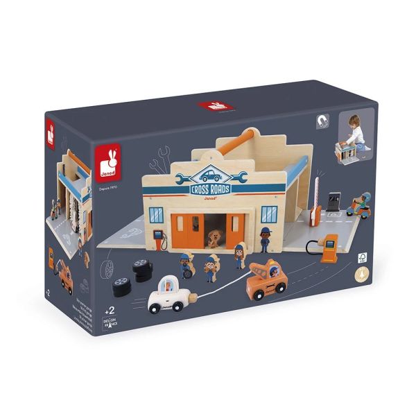 Garage en bois pour enfant Cross Roads