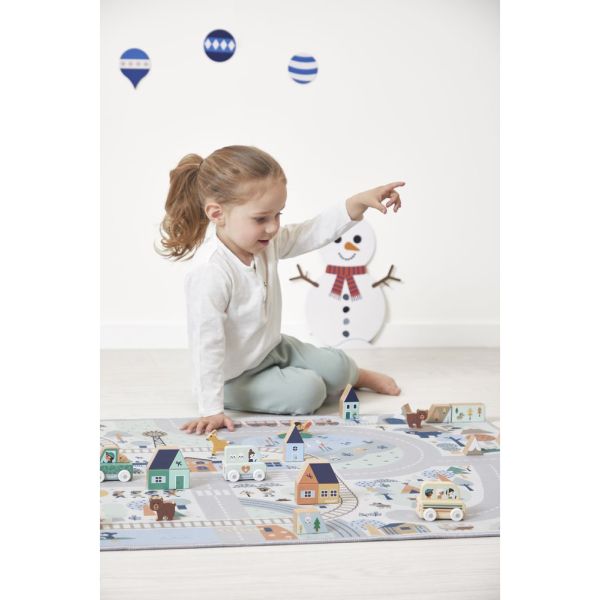 Tapis de jeu avec circuit Cross Roads La vallée blanche